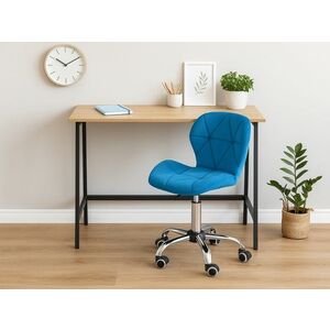 Dolgozószobai szett íróasztal TAYLOR SONOMA 100x50 cm + irodai szék AVOLA VELVET királykék kép