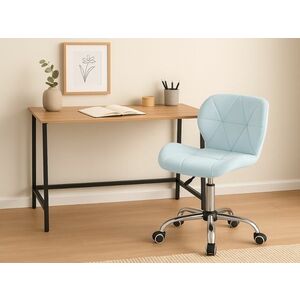 Dolgozószobai szett íróasztal TAYLOR SONOMA 100x50 cm + irodai szék AVOLA VELVET világoskék kép