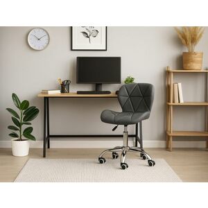 Dolgozószobai szett íróasztal TAYLOR SONOMA 100x50 cm + irodai szék AVOLA ökobőr szürke kép