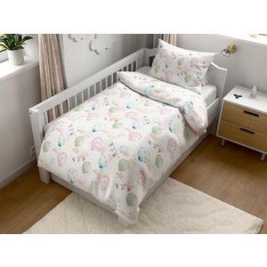 Pamut ágyneműhuzat kiságyba BALUNEA fehér Ágyneműhuzat mérete: 45 x 65 cm | 90 x 135 cm kép