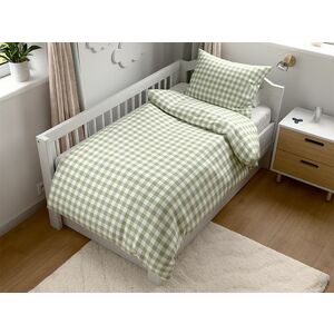 Pamut ágynemű kiságyhoz GRENTIS zöld Ágyneműhuzat mérete: 45 x 65 cm | 90 x 135 cm kép