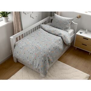 Pamut ágyneműhuzat kiságyba PINTURA szürke Ágyneműhuzat mérete: 45 x 65 cm | 90 x 135 cm kép