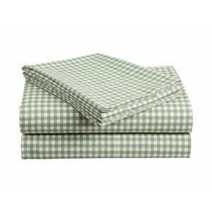 Pamut lepedő gyerekágyra GRENTIS zöld 110x160 cm kép