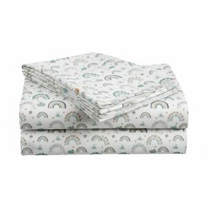 Pamut lepedő gyerekágyhoz RAINUBI fehér 110x160 cm kép