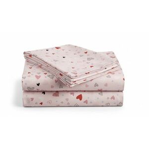 Pamut lepedő gyerekágyba LOVITA rózsaszín 110x160 cm kép