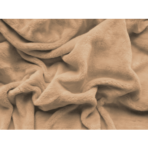 SOFT bézs mikroplüss lepedő 180x200 cm kép