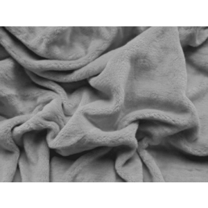 SOFT világosszürke mikroplüss lepedő 180x200 cm kép