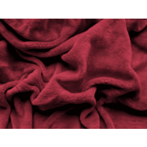 SOFT bordó mikroplüss lepedő 180x200 cm kép