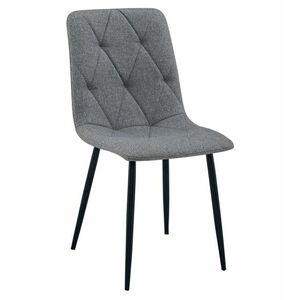 Szürke étkezőszék LIBRA fekete lábakkal kép