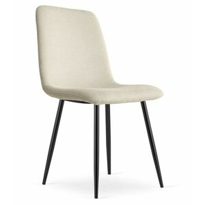 Krém étkezőszék RIFT fekete lábakkal kép