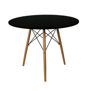 AKCIÓ Fekete étkezőasztal OSLO 90x90 II. osztály kép