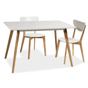 AKCIÓ Fehér étkezőasztal MILAN 140x80 II. minőség kép