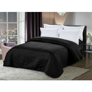 Fekete ágytakaró STONE Méret: 200 x 220 cm kép