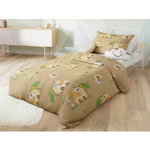 Pamut kiságy ágynemű SAFARI TOURS barna kép