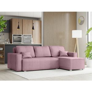 Világoslila sarokkanapé SMART COSARO, kétoldalas + 2 párna AJÁNDÉK kép