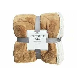 Luxus mikroplüss sherpa pléd NESTIVE bézs Méret: 200 x 230 cm kép