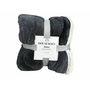Luxus mikroplüss sherpa pléd NESTIVE sötétszürke Méret: 200 x 230 cm kép