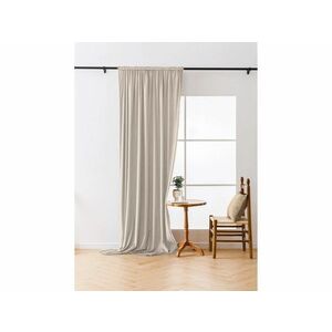 VELVET bézs sötétítőfüggöny 140x250 cm Felfüggesztés: Fém gyűrűk kép