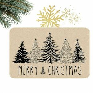 Karácsonyi lábtörlő BLACK FOREST 60x90 cm, bézs kép