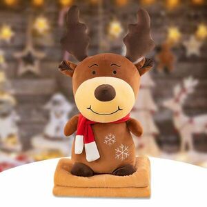 Plüss RÉNSZARVAS barna babatakaróval belül kép