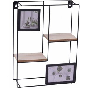 Falikonzol fotorámákkal KIVORA 40x30 cm, fekete kép