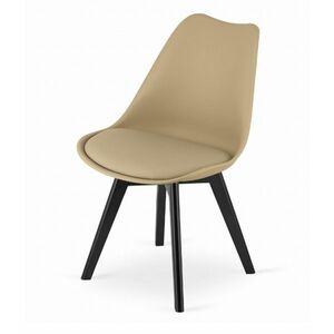 AKCIÓ Bézs BALI MARK szék fekete lábakkal II. osztály kép