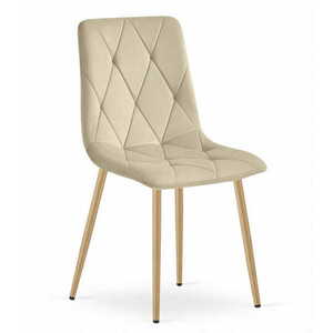 Világosbézs bársony étkezőszék LIBRA kép