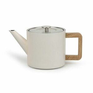 Elefántcsont színű rozsdamentes acél teáskanna szűrővel 1, 1 l Duet Narvik – Bredemeijer kép