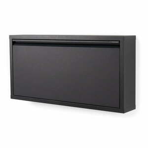 Fekete fém billenő ajtós cipőtartó 75x37, 5x12, 5 cm Billy – Spinder Design kép