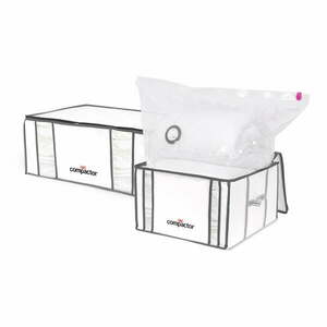 Vákuumos-megerősített textil ruhatároló doboz szett 2 db-os 65x45x27 cm Life – Compactor kép
