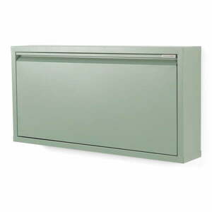 Szürkészöld fém billenő ajtós cipőtartó 75x37, 5x12, 5 cm Billy – Spinder Design kép