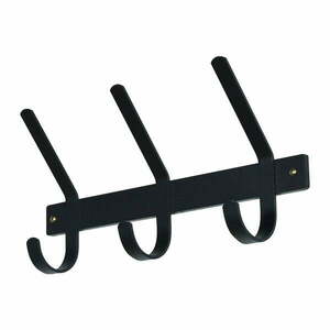 Fekete fém fali fogas 40 cm Dexter – Spinder Design kép