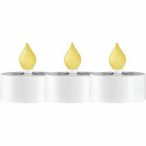 Napelemes kültéri LED gyertya szett 3 db-os (magasság 5, 5 cm) Saul – Star Trading kép