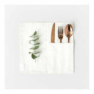 Len evőeszköztartó zseb 2 db-os 23x23 cm White – Linen Tales kép