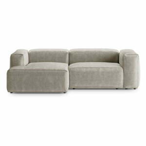 Bézs kordbársony sarokkanapé (bal oldali-heverő résszel) Bergamo – Cosmopolitan Design kép