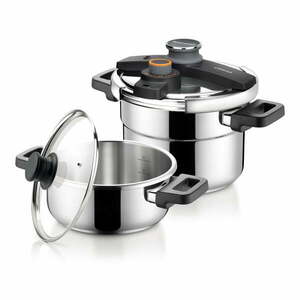 Kukta típusú rozsdamentes acél edénykészlet 4 db-os fedővel Ultima duo – Tescoma kép