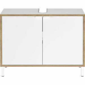 Fehér magas mosdó alatti szekrény 80x60 cm Topeka – Germania kép
