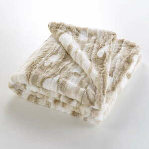 Bézs műszőrme takaró 180x220 cm Cheyenne – douceur d'intérieur kép