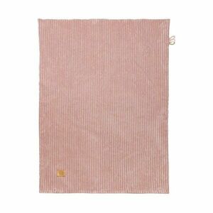 Rózsaszín kordbársony gyerek takaró 100x77 cm – Meowbaby kép