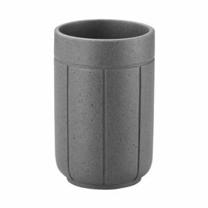 Szürke poligyanta fogkefetartó pohár Kua – Blomus kép