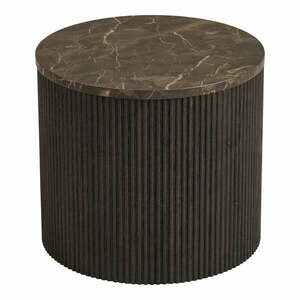 Kerek tárolóasztal márvány dekoros asztallappal ø 45 cm Rota – House Nordic kép