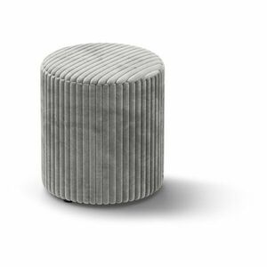 Világosszürke kordbársony puff Dia – Micadoni kép