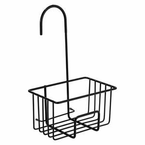 Fekete függő rozsdamentes acél fürdőszobai polc Milito – Wenko kép