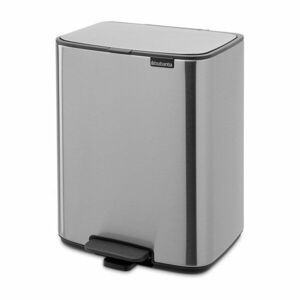 Matt ezüstszínű acél pedálos szemetes 12 l Bo – Brabantia kép