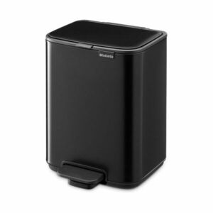 Matt fekete acél pedálos szemetes 4 l Bo – Brabantia kép