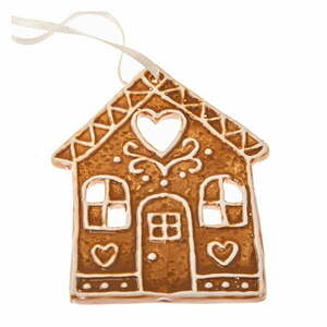 Kerámia karácsonyfadísz 10 cm Gingerbread House – Dakls kép