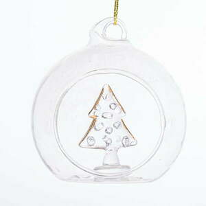 Üveg karácsonyfadísz ø 6 cm Tree – Dakls kép