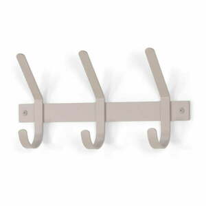 Szürkésbarna fém fali fogas 40 cm Dexter – Spinder Design kép