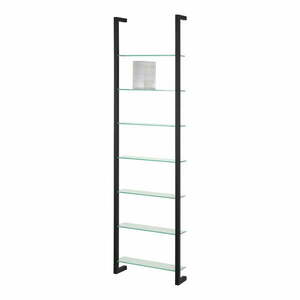 Fekete többszintes fém fali polc 46 cm Cubic – Spinder Design kép