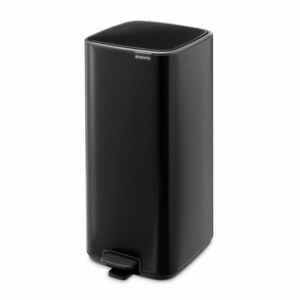 Matt fekete acél pedálos szemetes 30 l Bo – Brabantia kép
